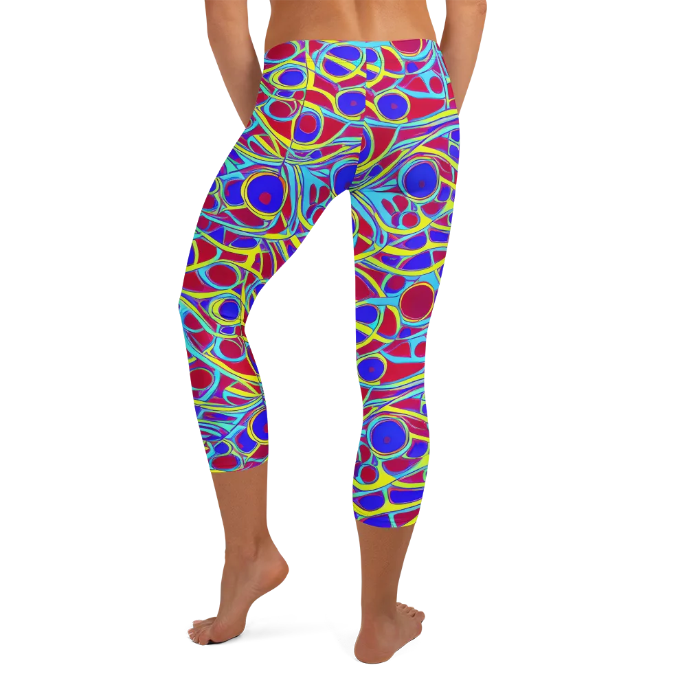 Acid Pulse on Capri Leggings — Back
