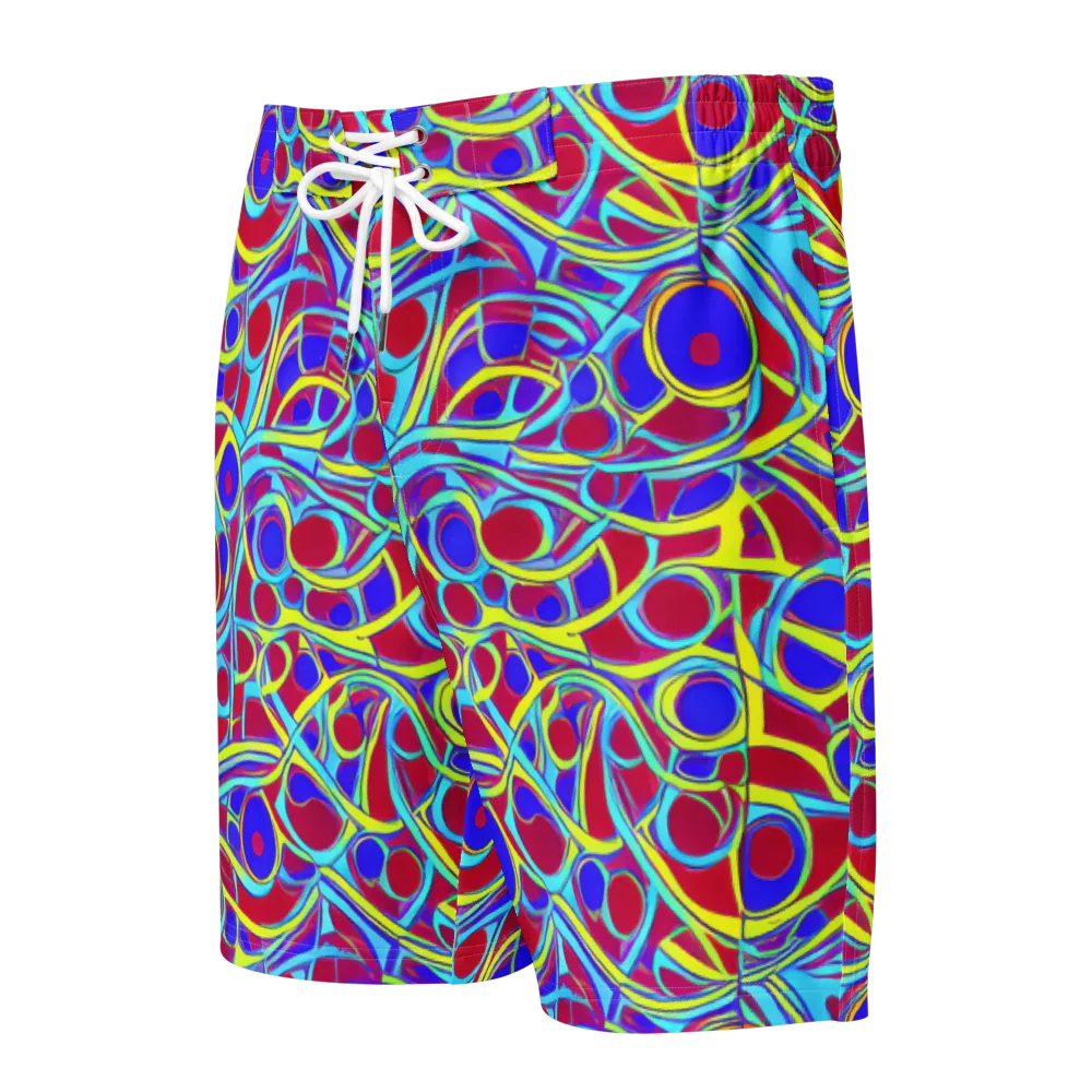 Acid Pulse on Men's Board Shorts — Front