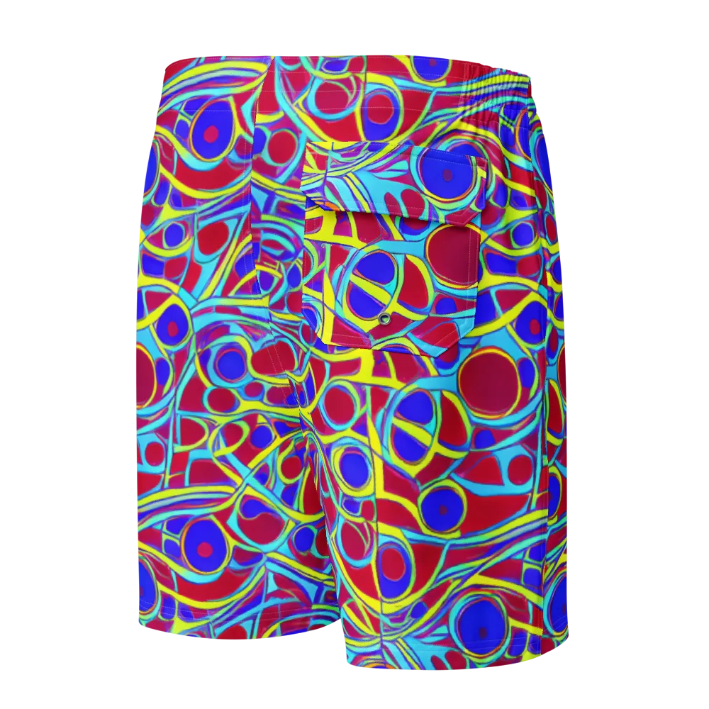 Acid Pulse on Men's Board Shorts — Back