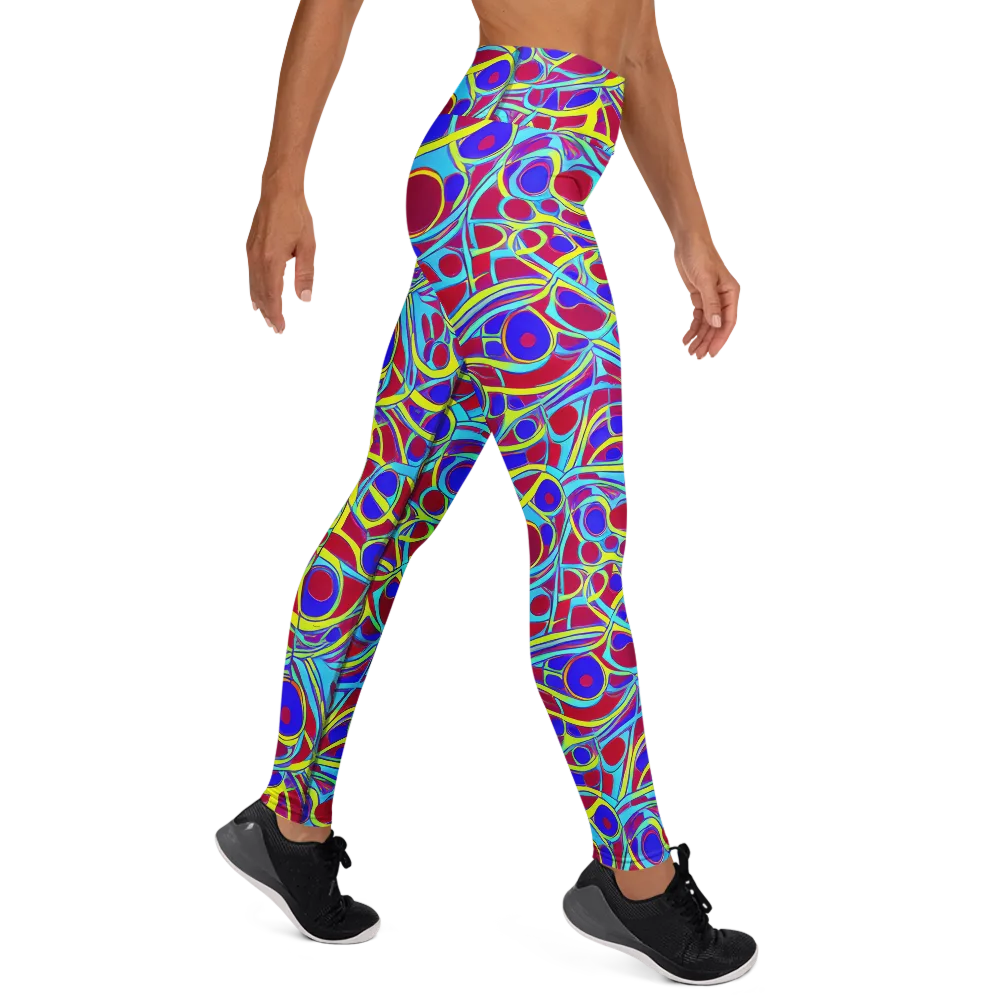 Acid Pulse on Yoga Leggings — Right
