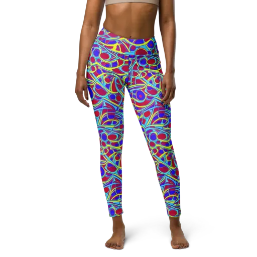 Acid Pulse on a Yoga Leggings
