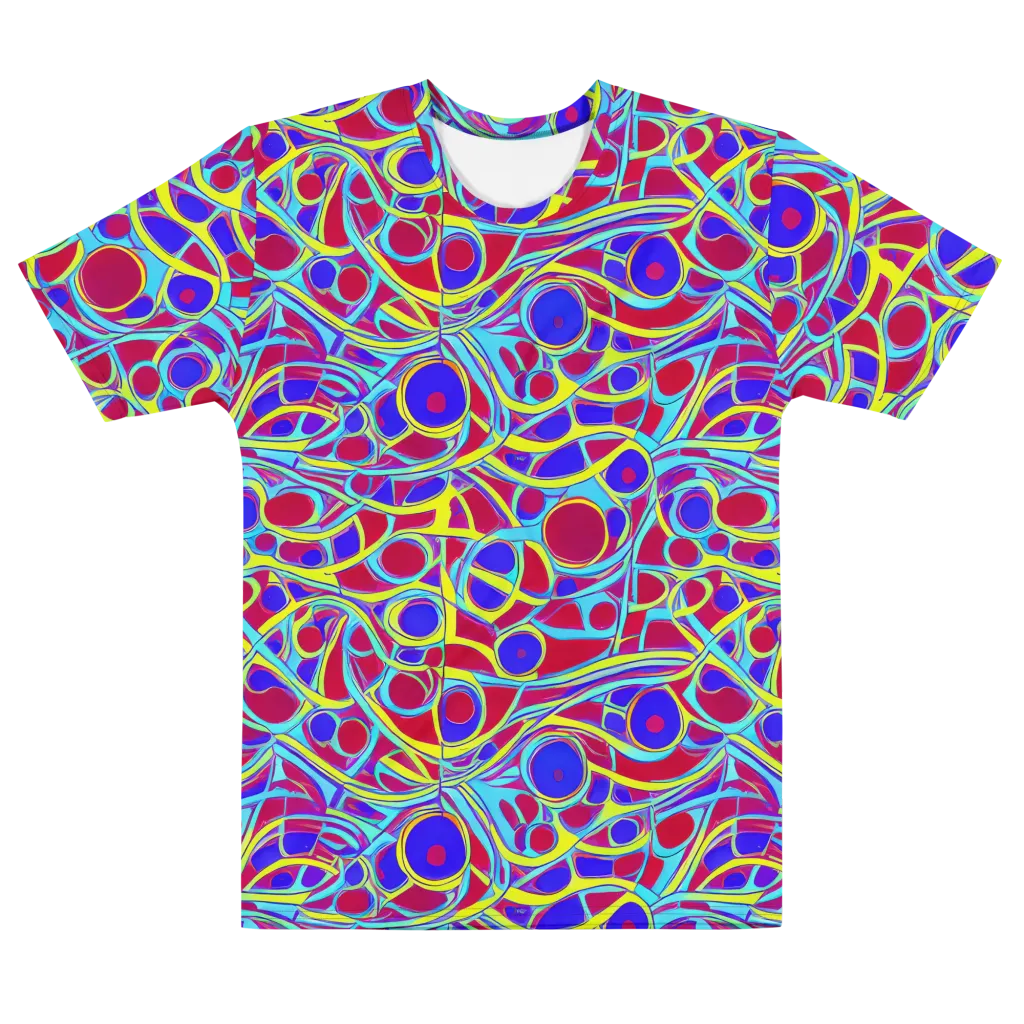 Acid Pulse on Men's Cotton Crew Neck T-Shirt — Front