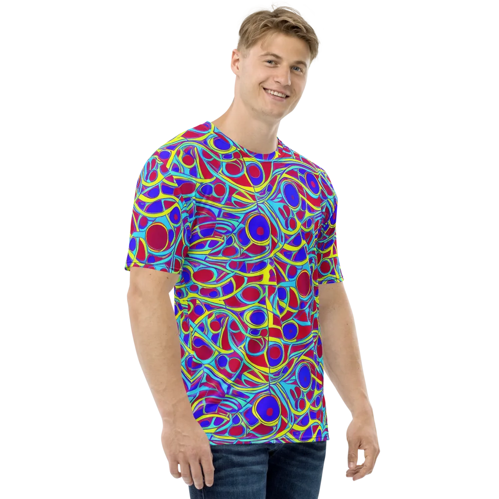 Acid Pulse on Men's Crew Neck T-Shirt — Right