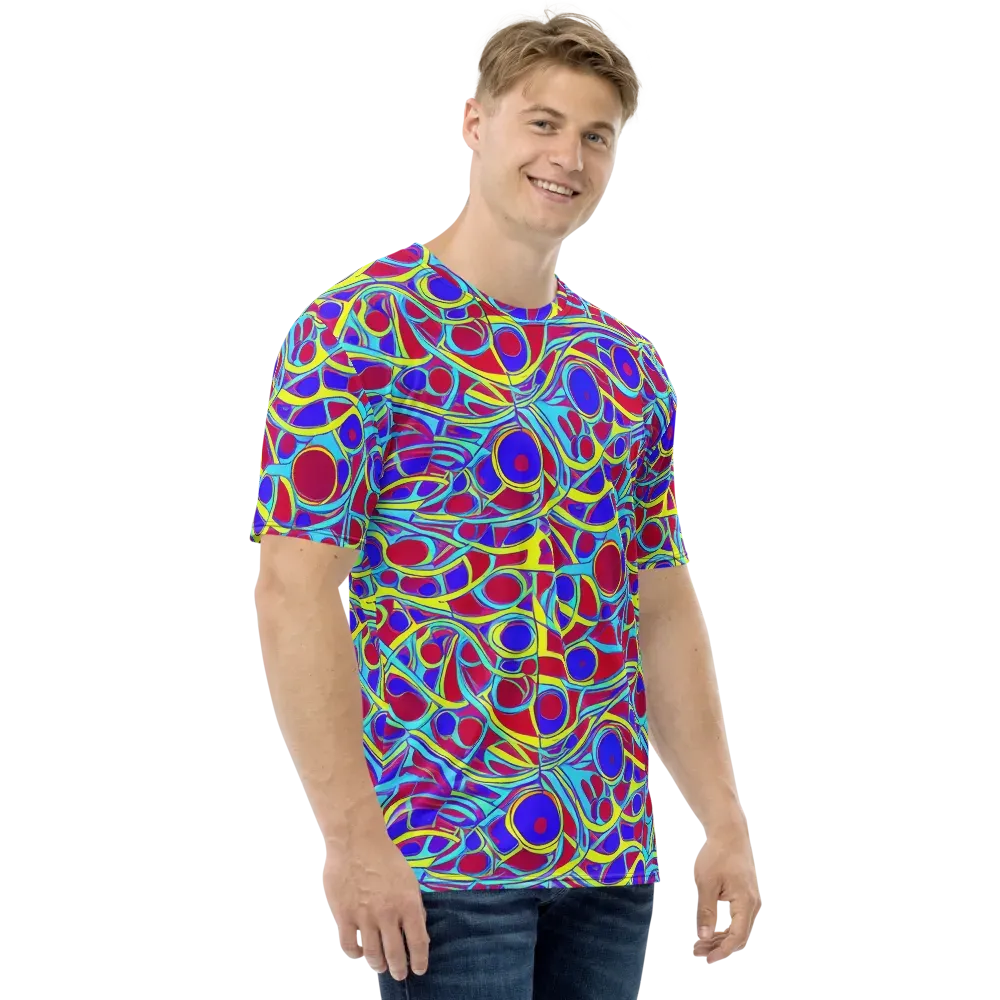Acid Pulse on Men's Crew Neck T-Shirt — Right