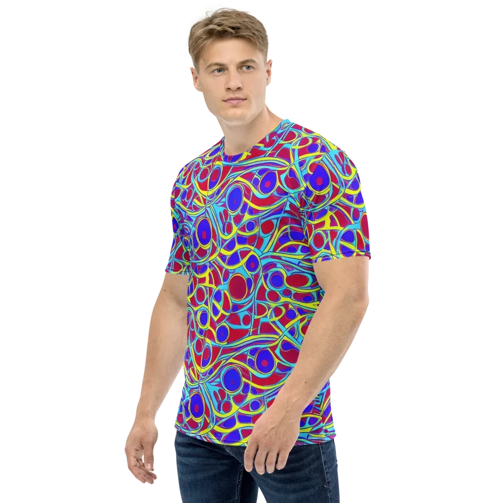 Acid Pulse on Men's Crew Neck T-Shirt — Left
