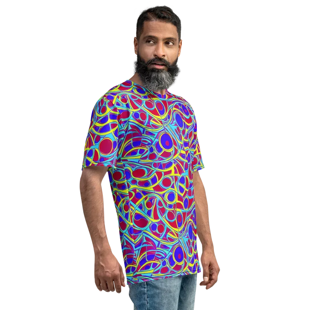 Acid Pulse on Men's Crew Neck T-Shirt — Right
