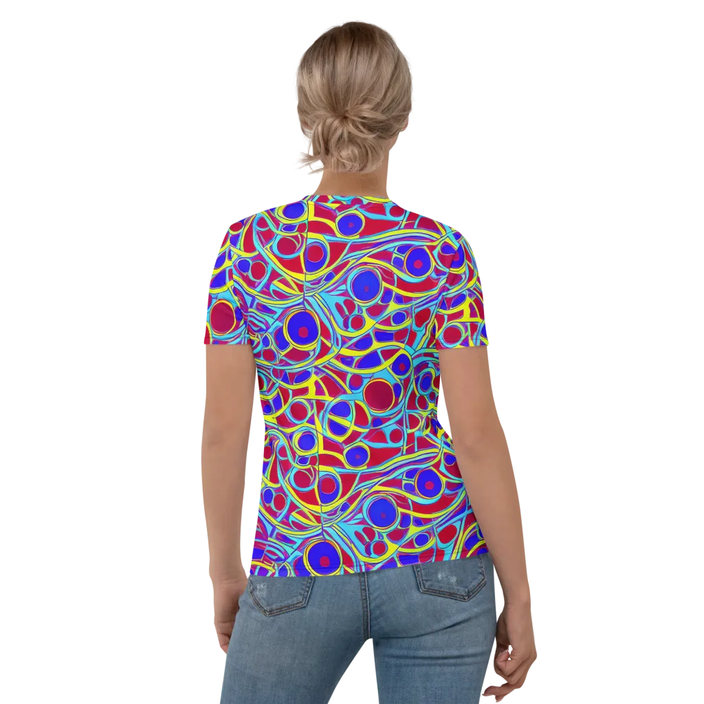 Acid Pulse on Women's Crew Neck T-Shirt — Back