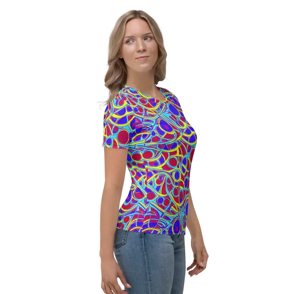 Acid Pulse on Women's Crew Neck T-Shirt — Right