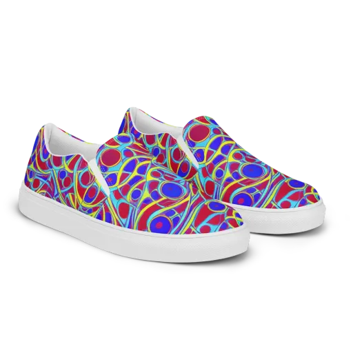 Acid Pulse on a Men's Slip-On Canvas Shoes