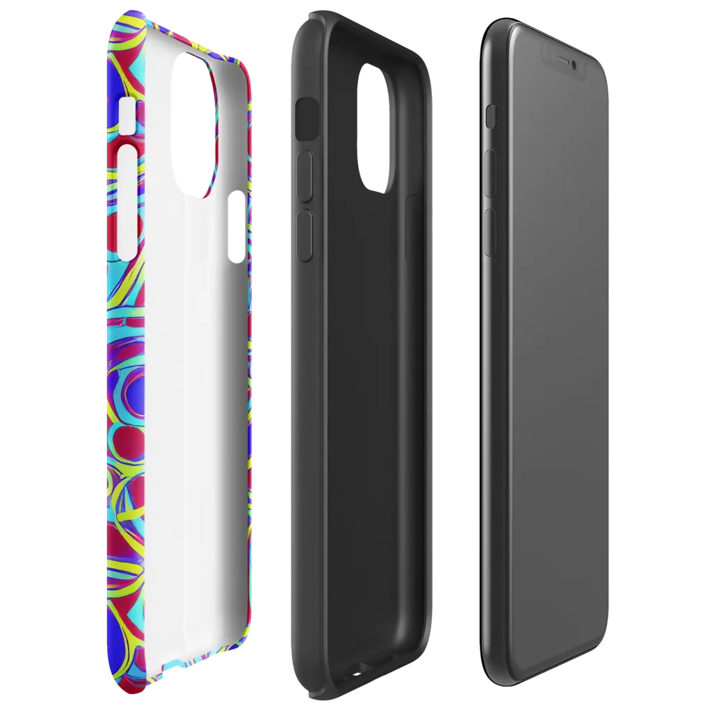 Acid Pulse on Tough Case for iPhone® — Right