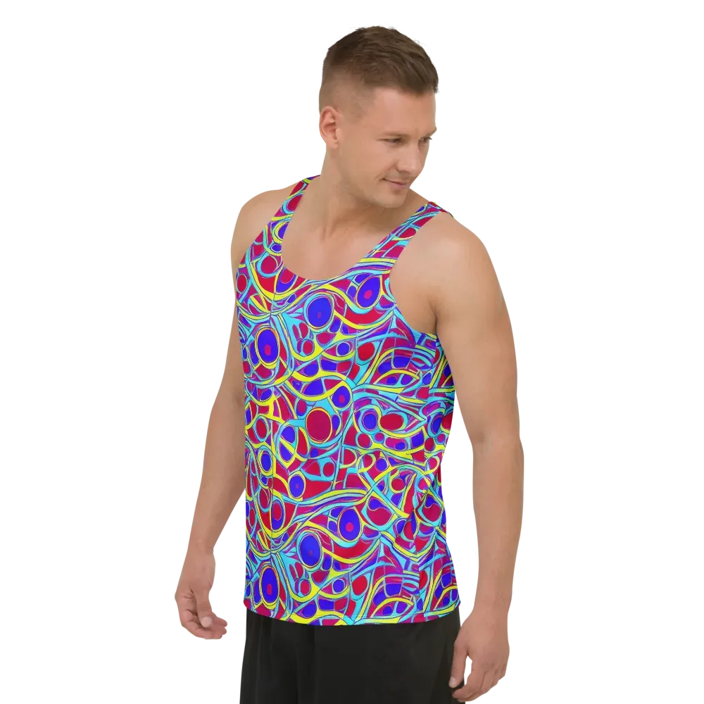 Acid Pulse on Men's Tank Top — Left Front