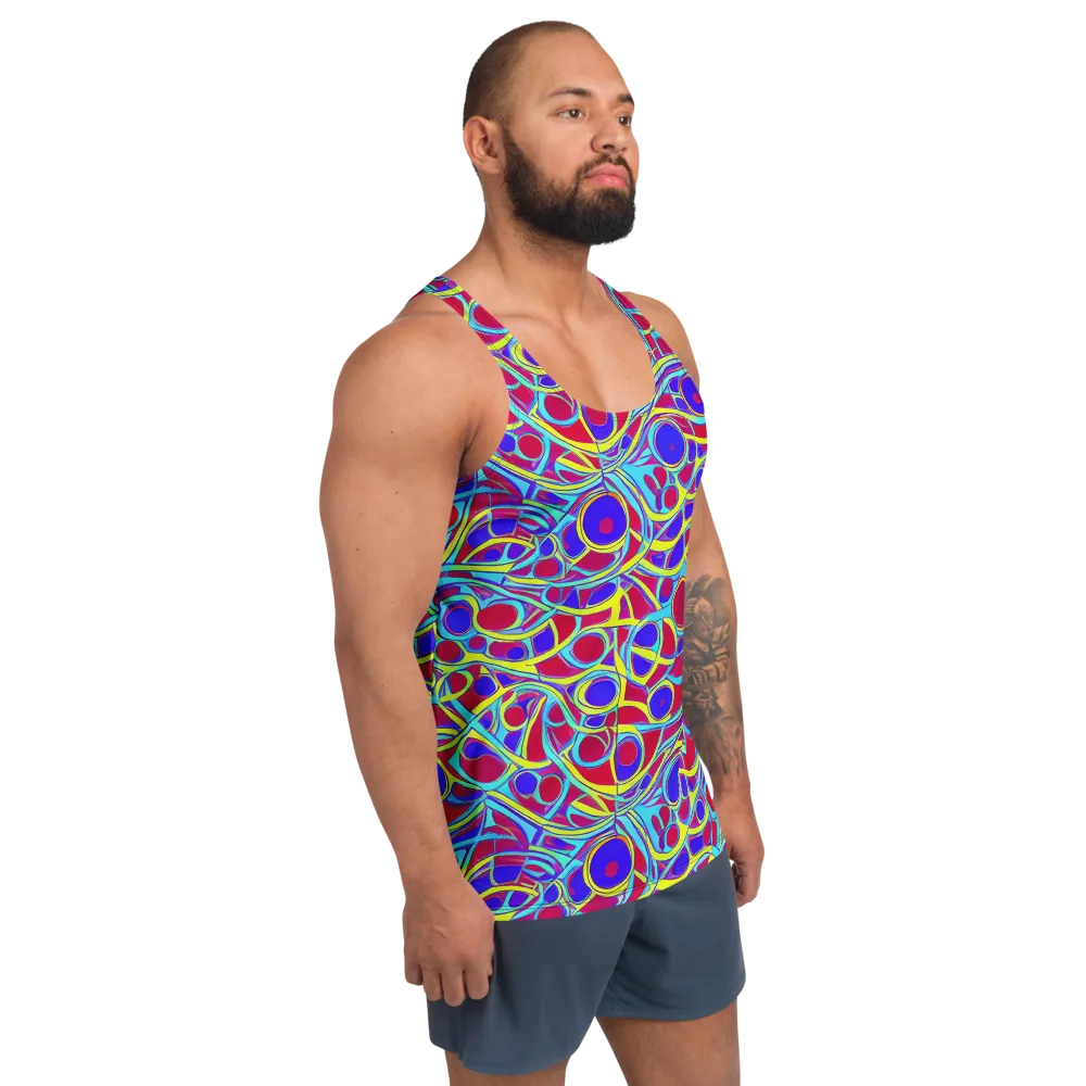 Acid Pulse on Men's Tank Top — Right Front