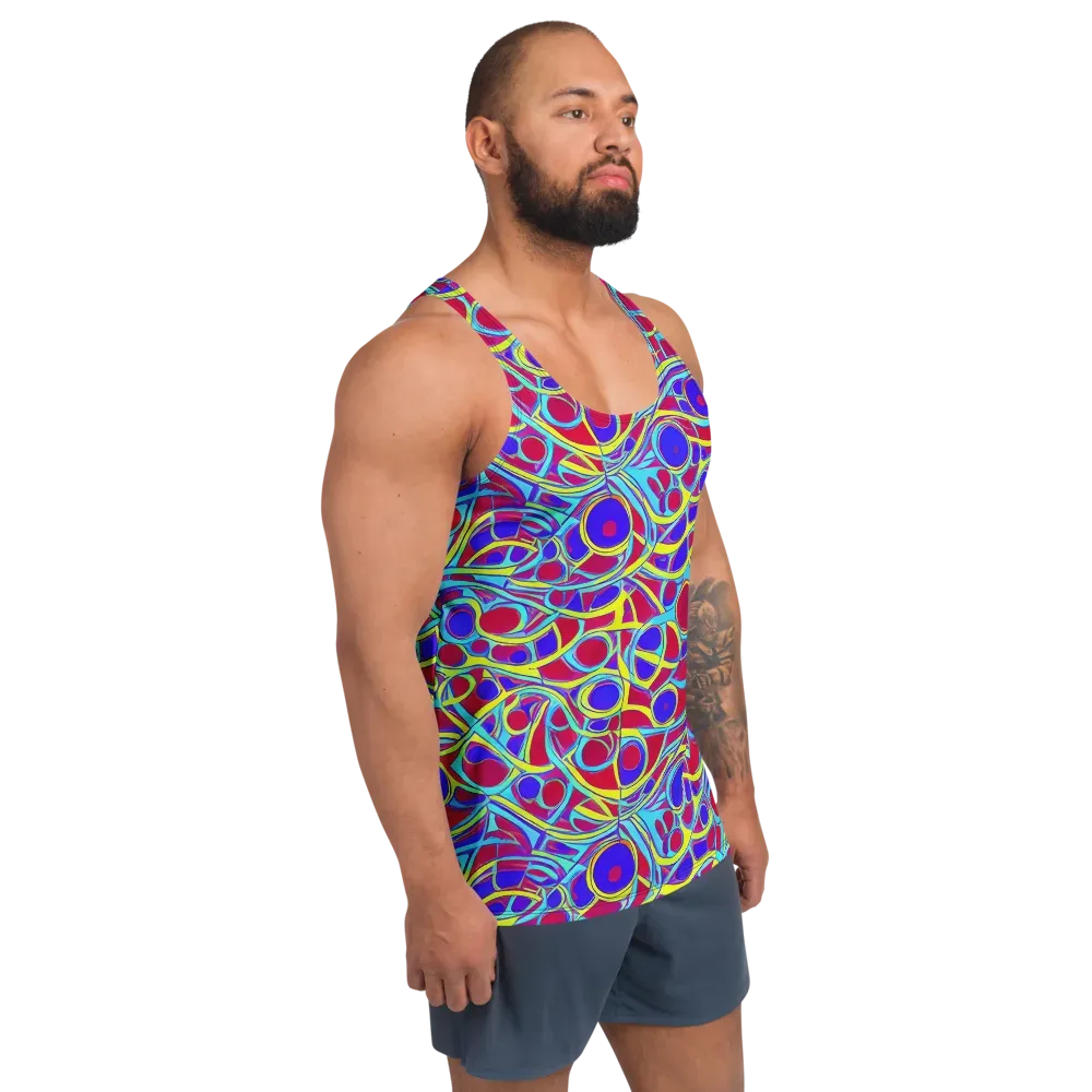 Acid Pulse on Men's Tank Top — Right Front