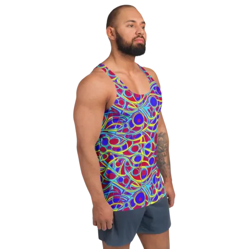 Acid Pulse on a Men's Tank Top