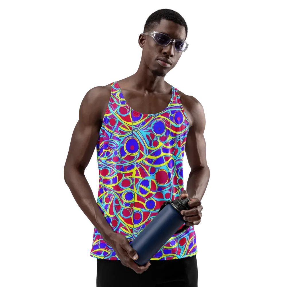 Acid Pulse on Men's Tank Top — Front