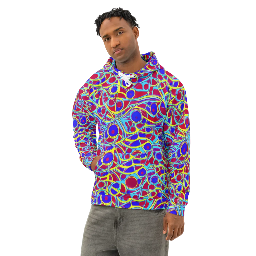 Acid Pulse on Cotton Hoodie — Left Front