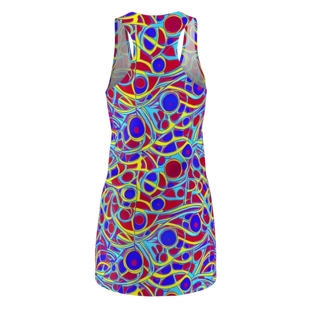Acid Pulse on Racerback Dress — Back