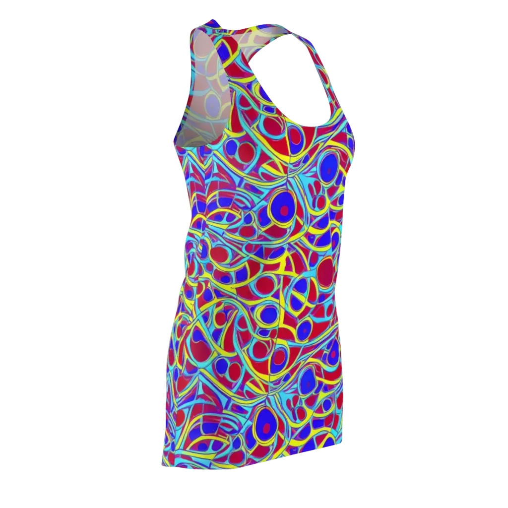Acid Pulse on Racerback Dress — Front Side