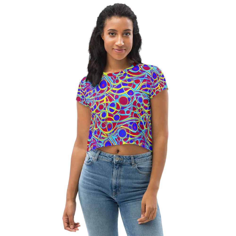 Acid Pulse on Crop Tee — Front