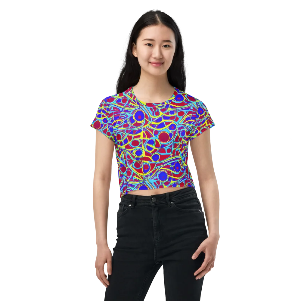 Acid Pulse on Crop Tee — Front