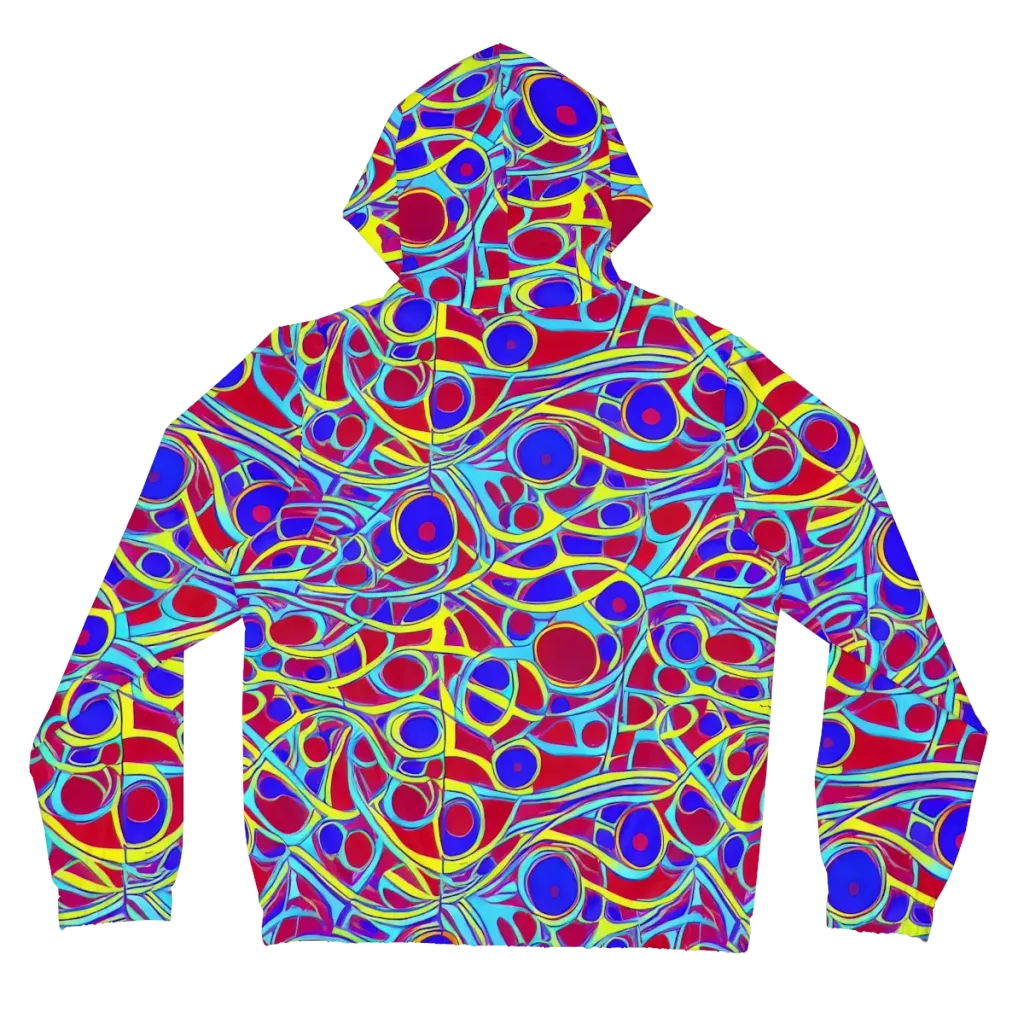Acid Pulse on Women's Full-Zip Hoodie — Back