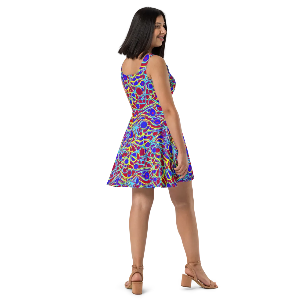 Acid Pulse on Skater Dress — Right