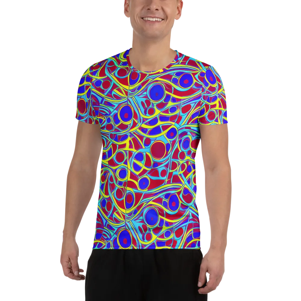 Acid Pulse on Men's Athletic T-Shirt — Front