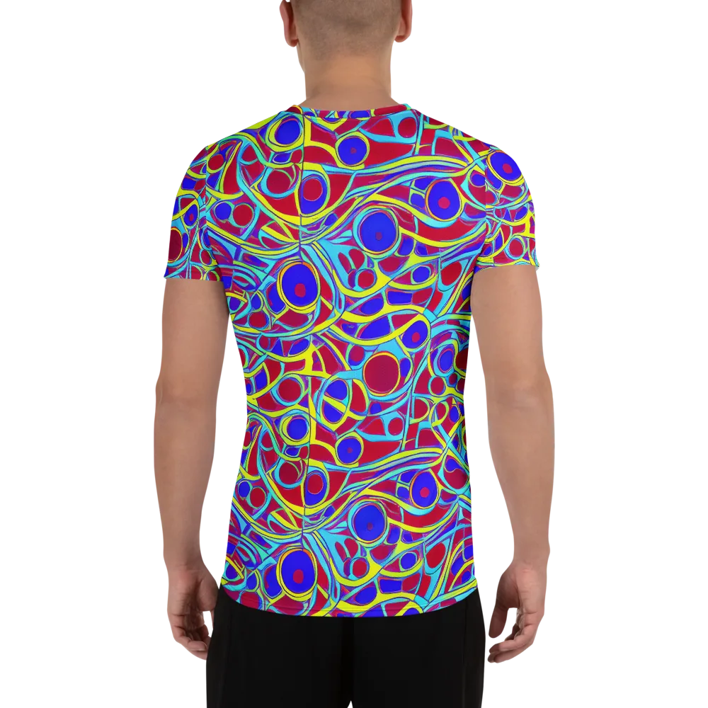 Acid Pulse on Men's Athletic T-Shirt — Back