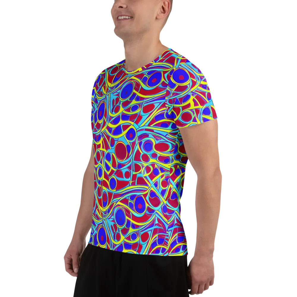 Acid Pulse on Men's Athletic T-Shirt — Left