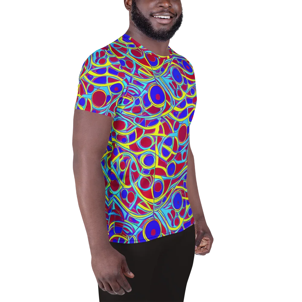 Acid Pulse on Men's Athletic T-Shirt — Right