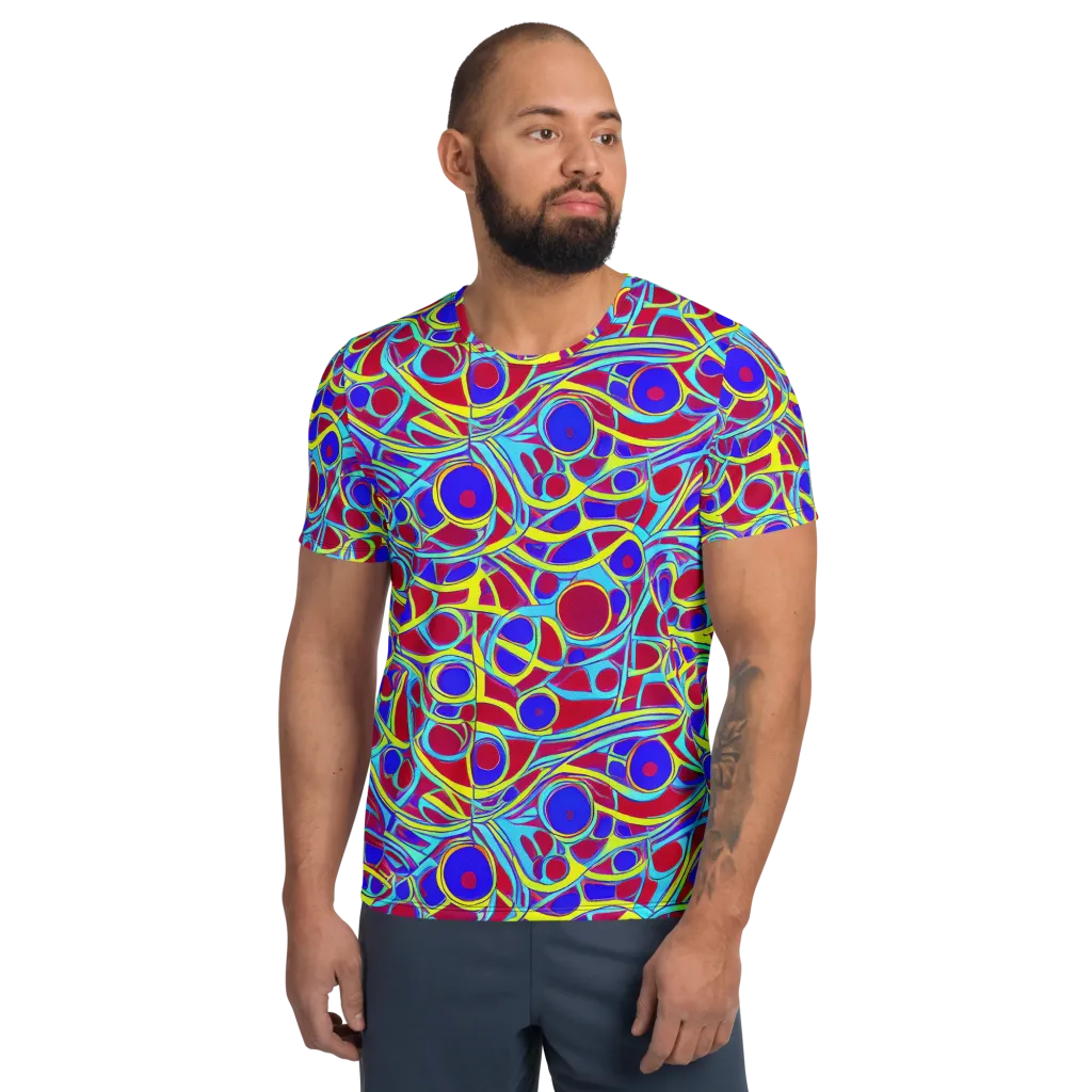 Acid Pulse on Men's Athletic T-Shirt — Front