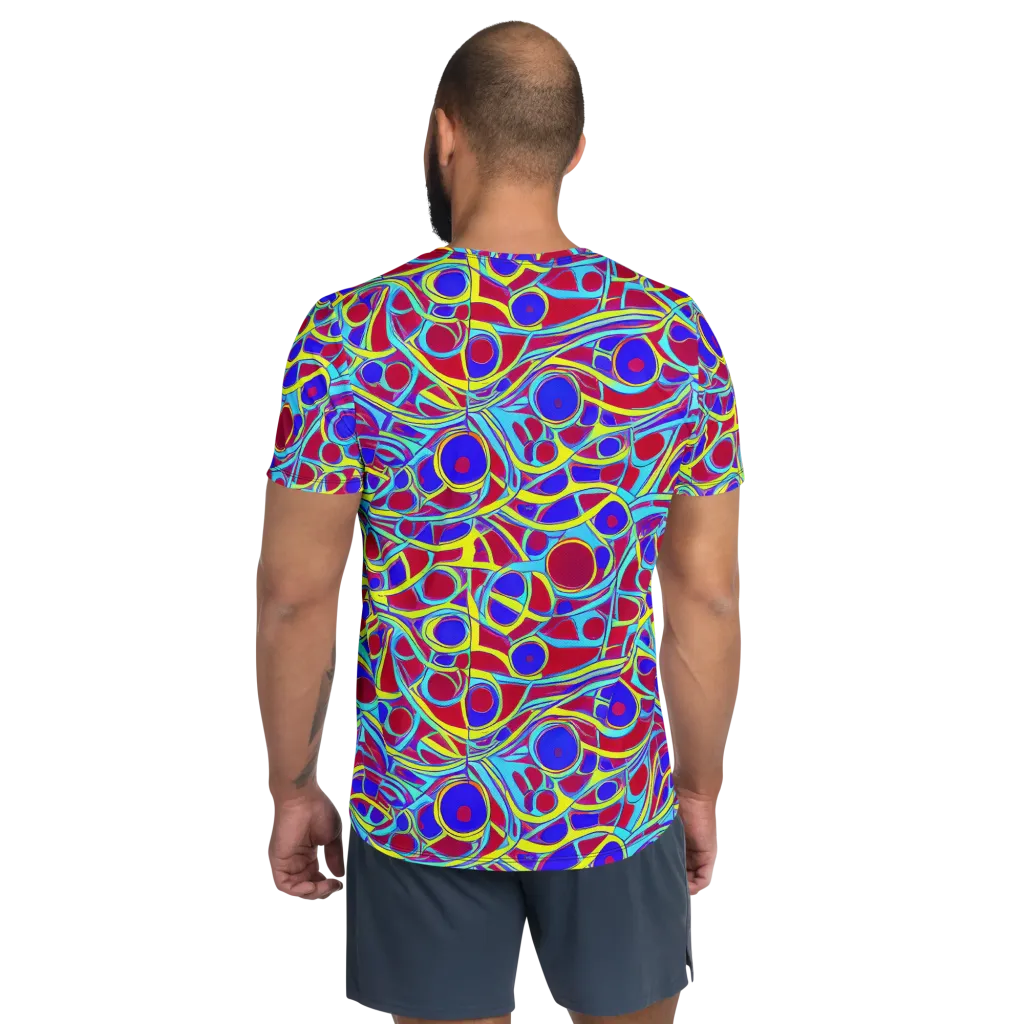 Acid Pulse on Men's Athletic T-Shirt — Back