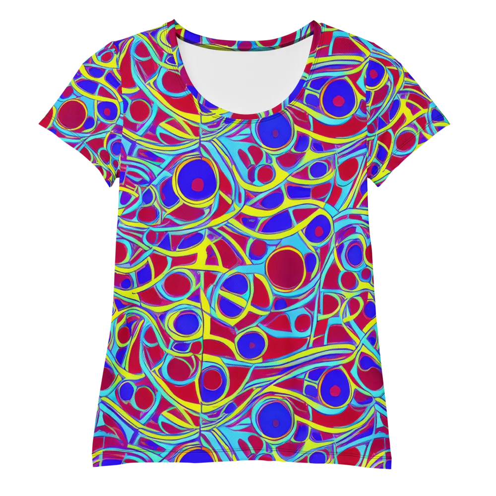 Acid Pulse on Women's Athletic T-Shirt — Front