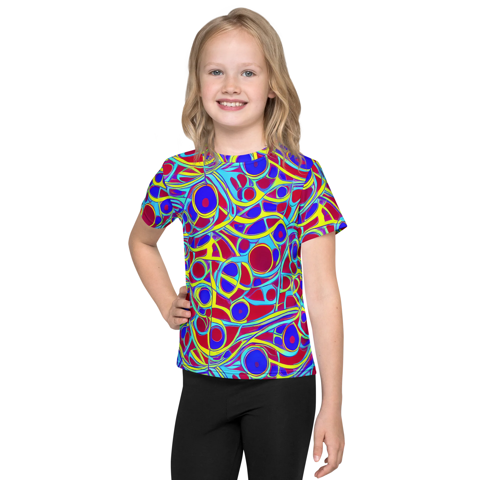 Acid Pulse on Kids Crew Neck T-Shirt — Front