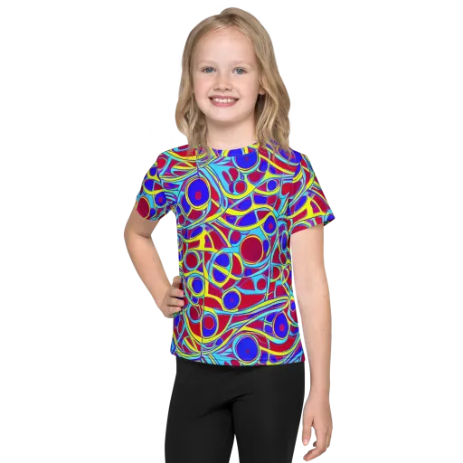 Acid Pulse on a Kids Crew Neck T-Shirt