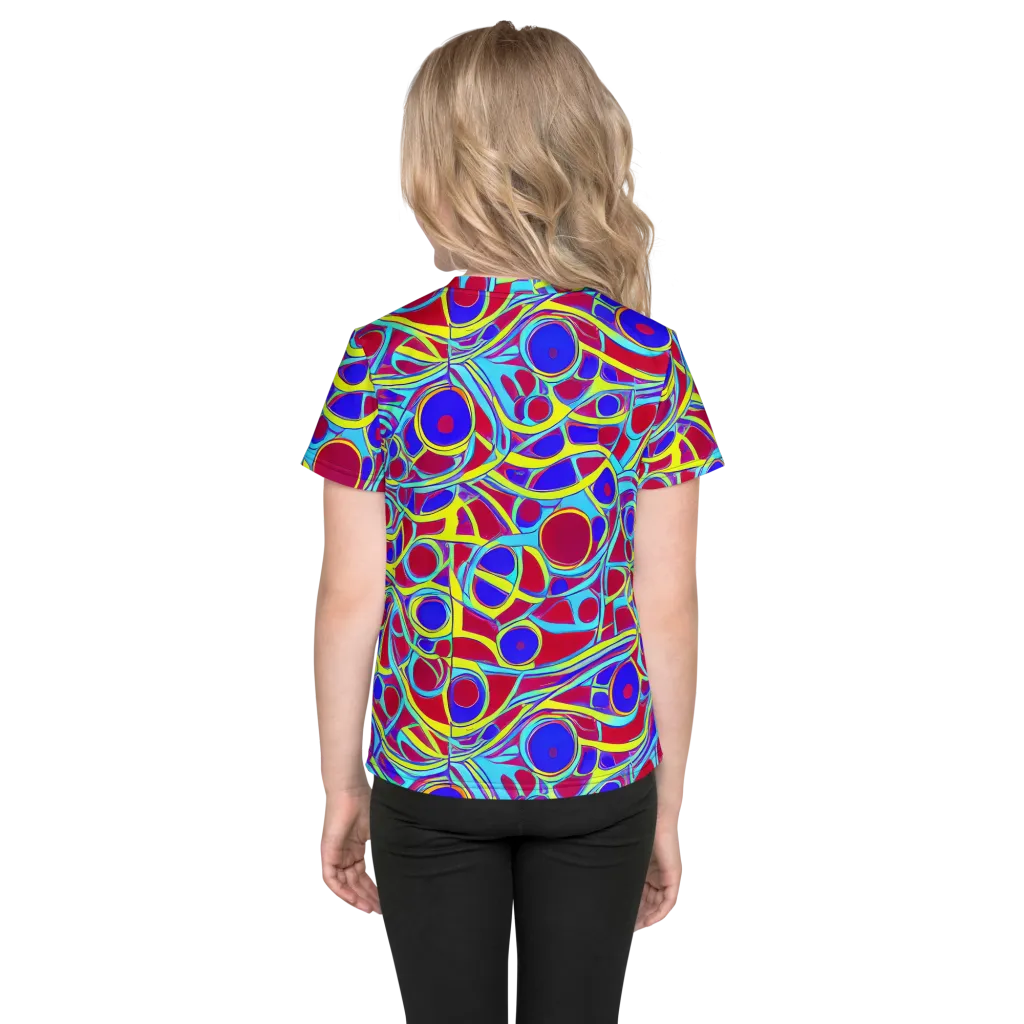 Acid Pulse on Kids Crew Neck T-Shirt — Back
