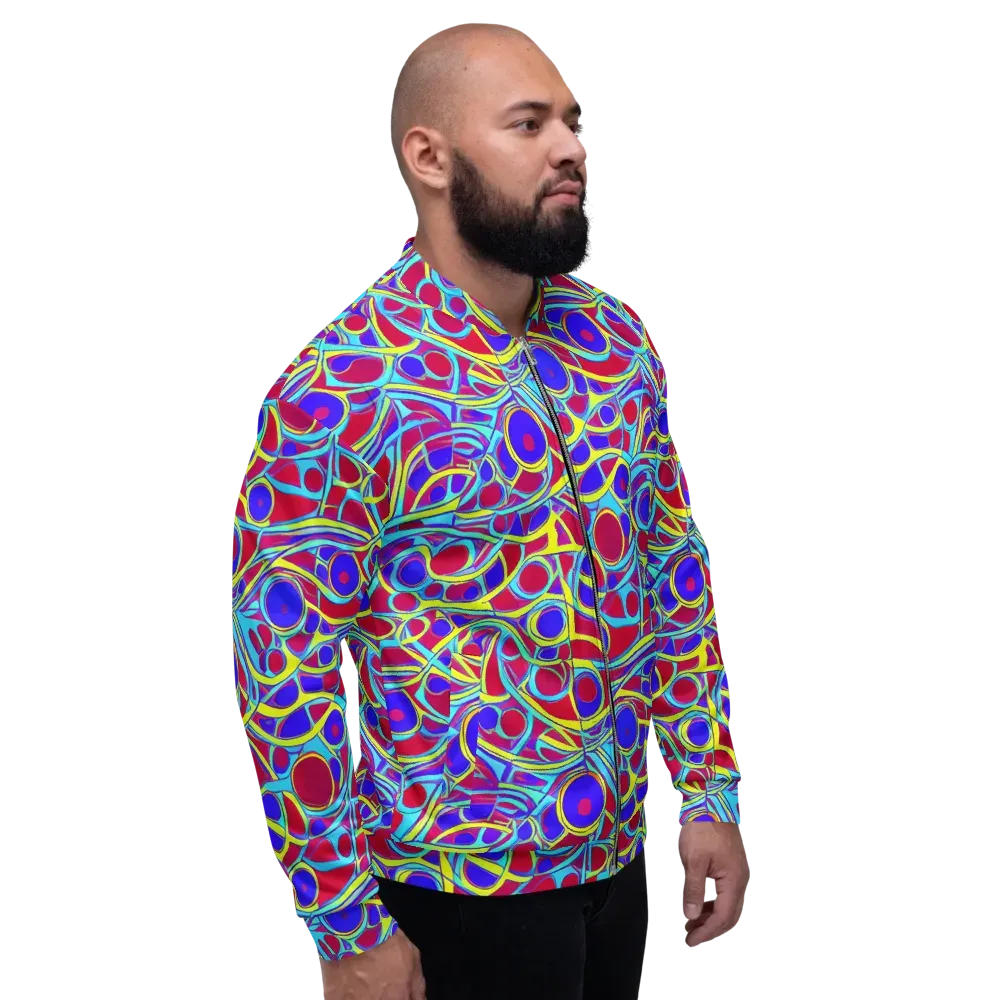 Acid Pulse on Bomber Jacket — Right