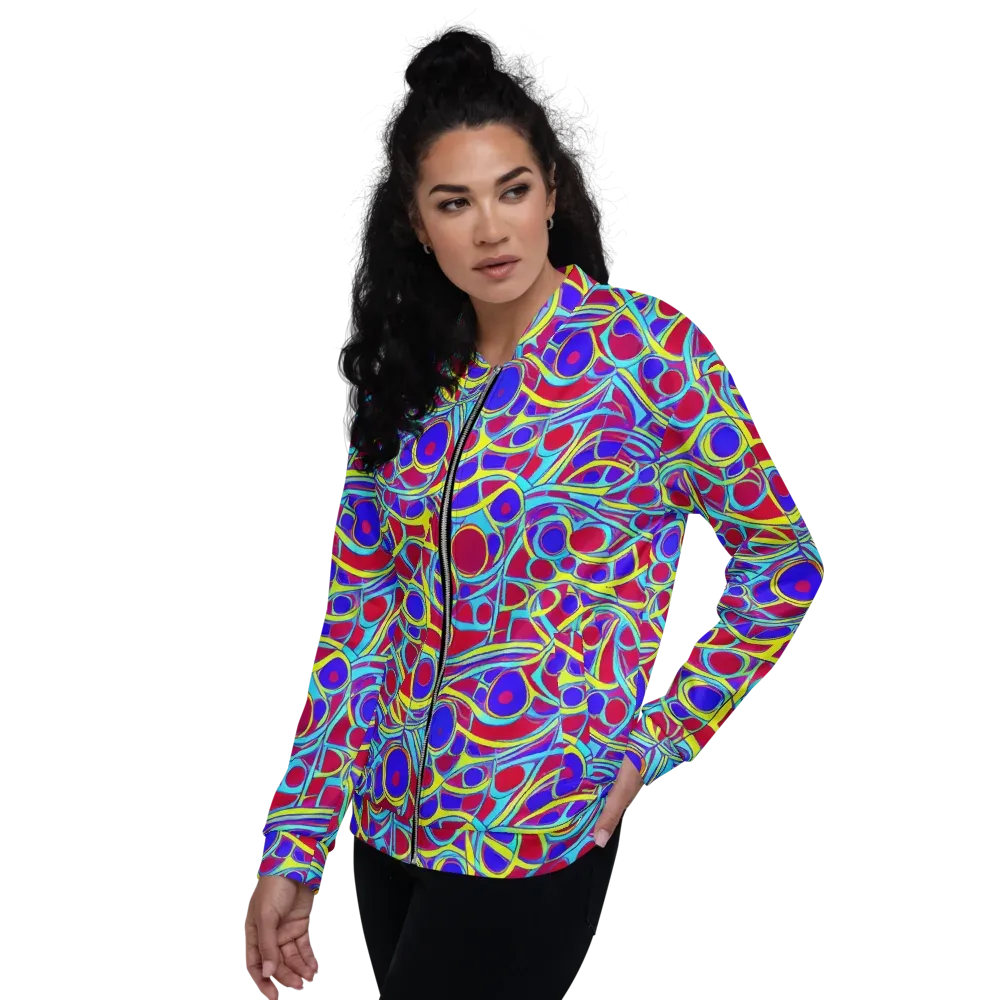 Acid Pulse on Bomber Jacket — Left
