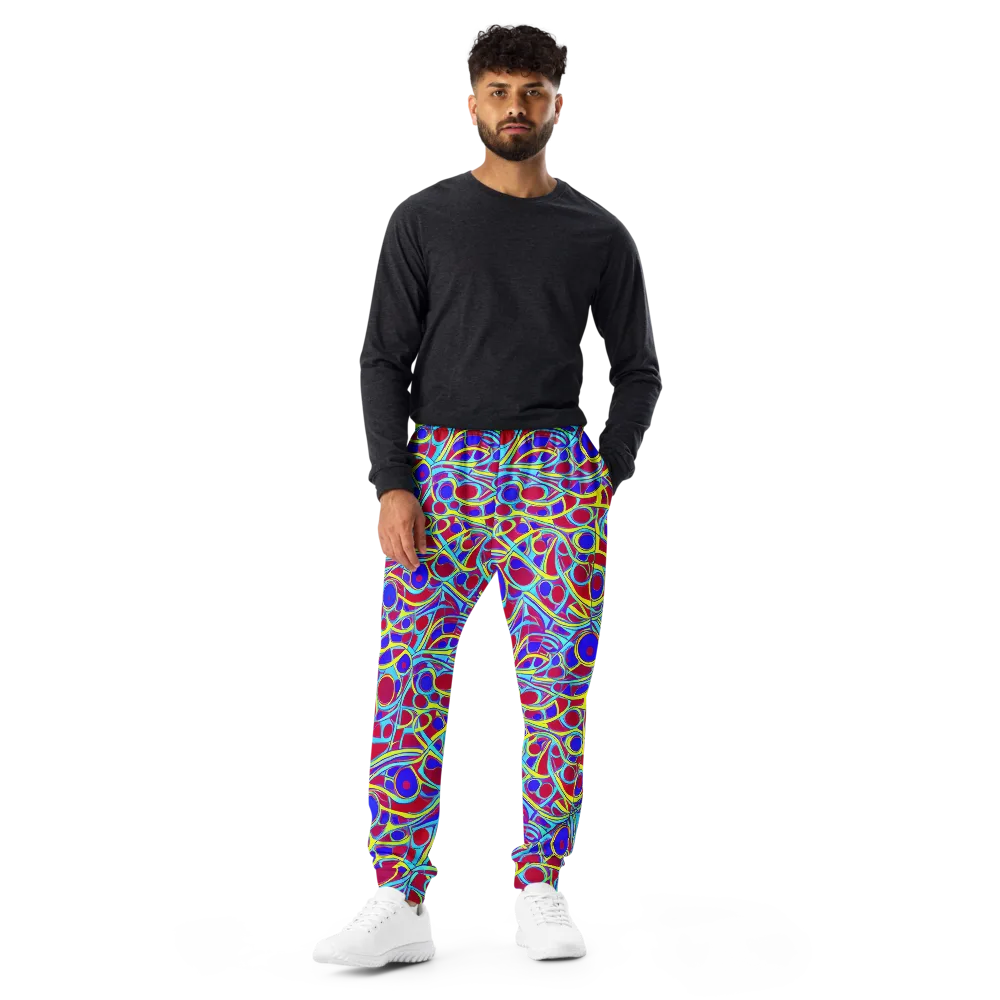Acid Pulse on Men's Joggers — Front