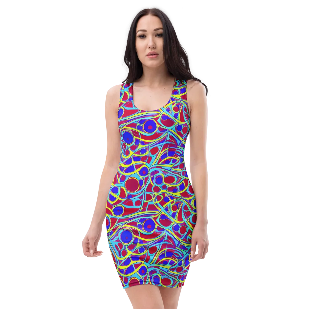 Acid Pulse on Bodycon Dress — Front