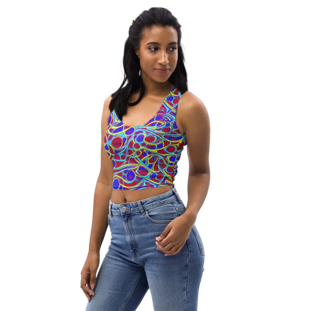 Acid Pulse on Crop Top — Left Front