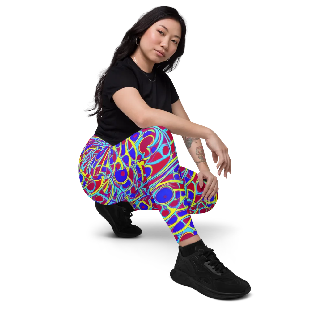 Acid Pulse on Leggings with Pockets — Right Front