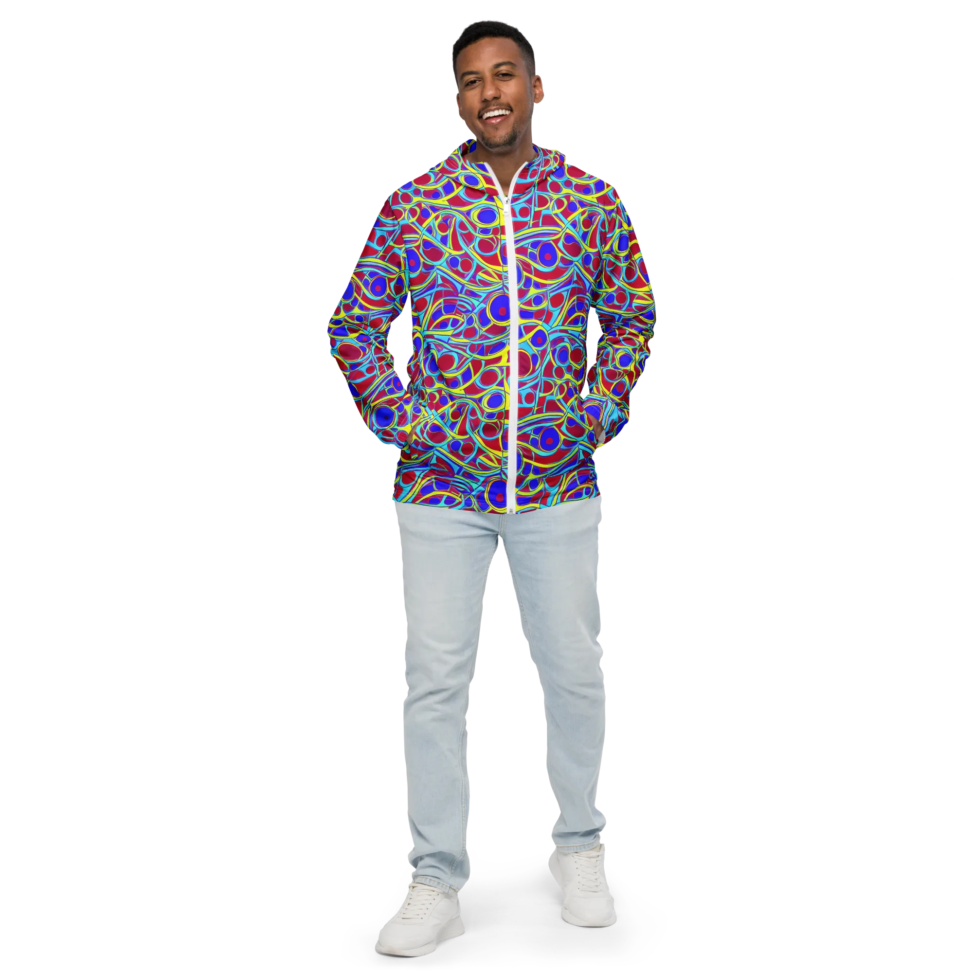 Acid Pulse on Men's Windbreaker — Front