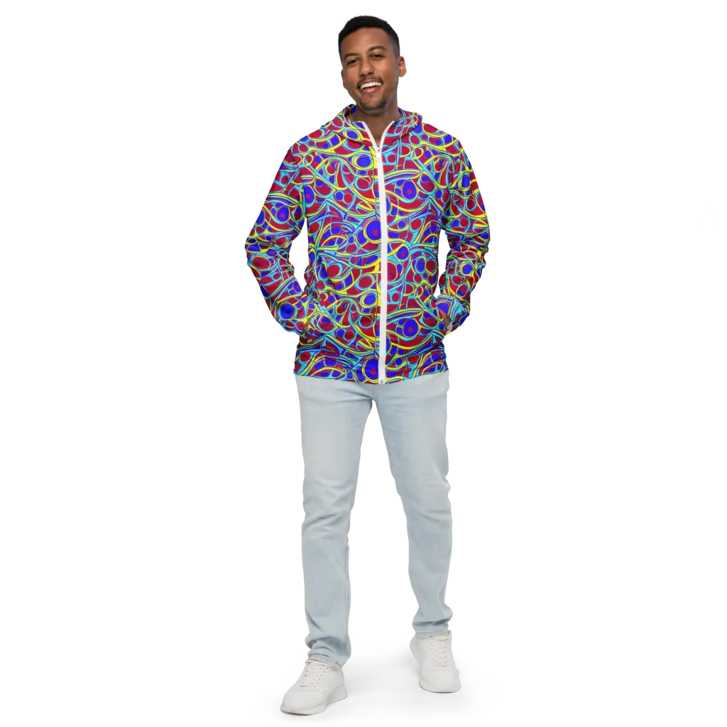 Acid Pulse on Men's Windbreaker — Front