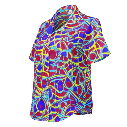 Acid Pulse on a Women's Short Sleeve Pajama Top