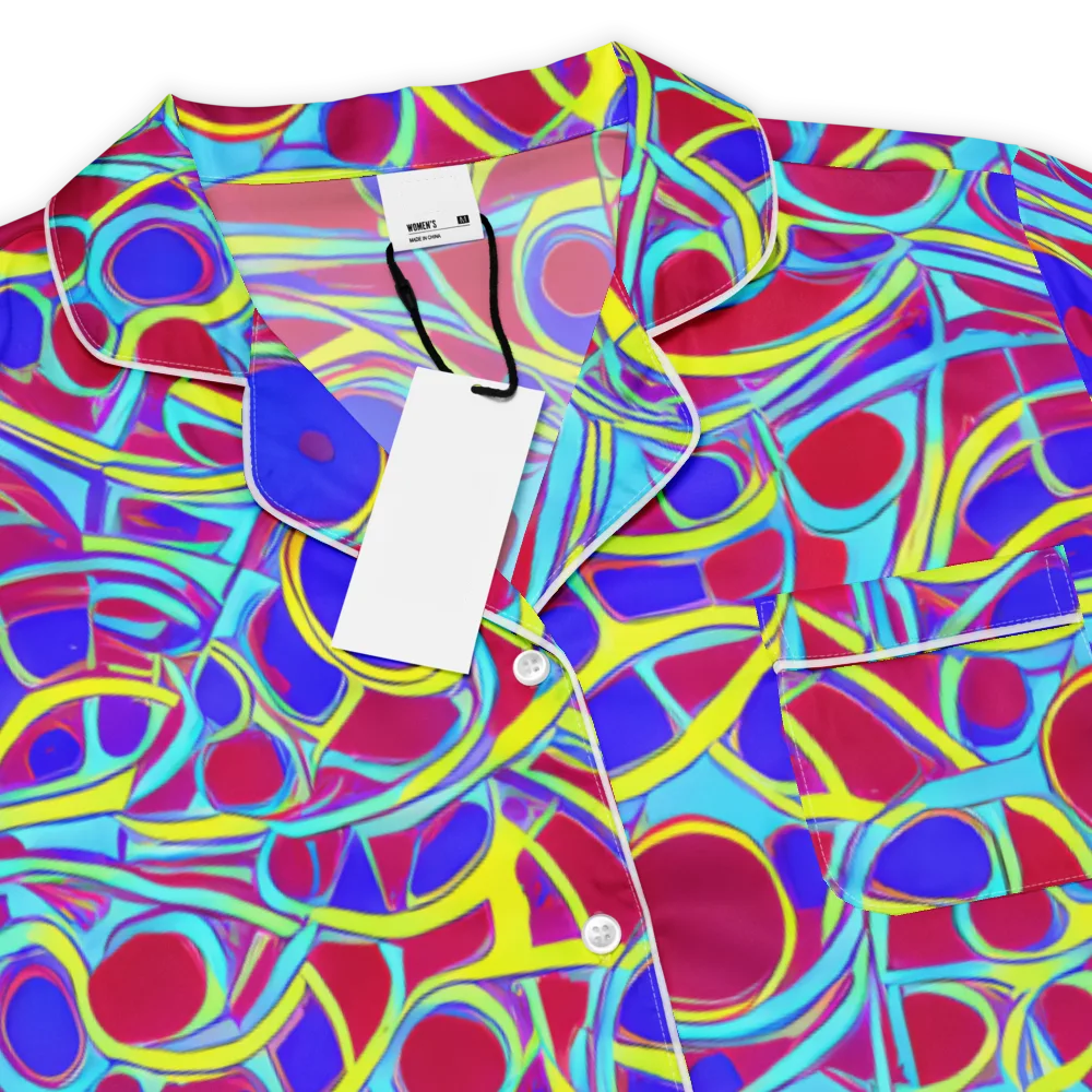 Acid Pulse on Women's Short Sleeve Pajama Top — Product details