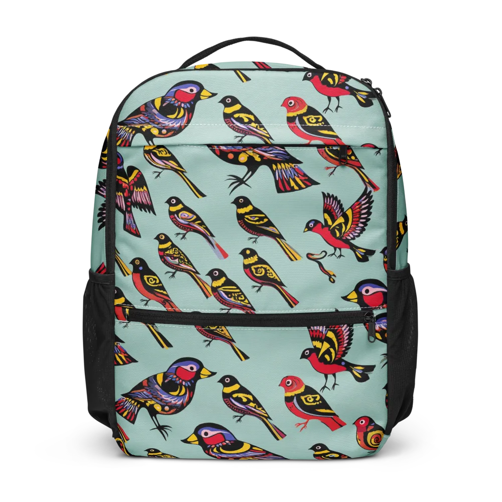 Aviary Carnival on Utility Backpack — Front