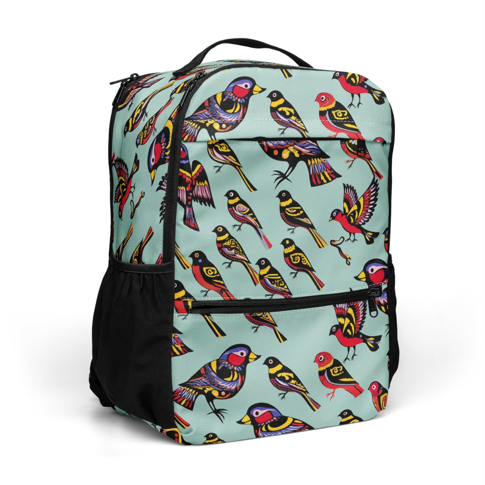 Aviary Carnival on Utility Backpack — Right Front
