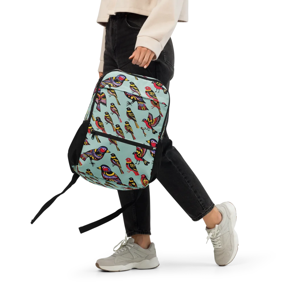 Aviary Carnival on Utility Backpack — Front