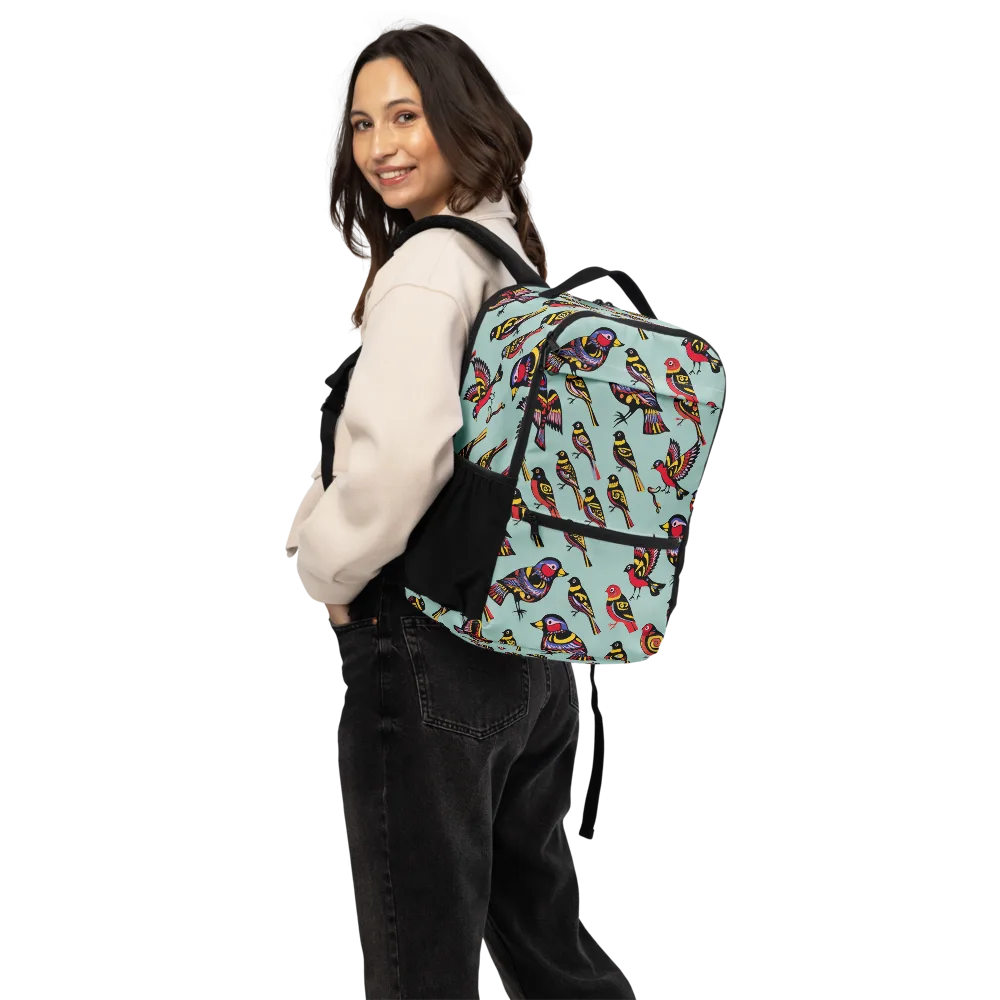 Aviary Carnival on Utility Backpack — Back